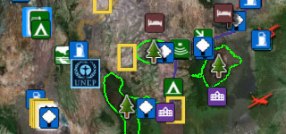 Screenshot – Auswahl von Symbolen